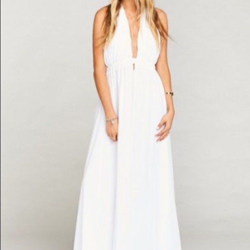 Show Me Your Mumu white maxi - beach wedding